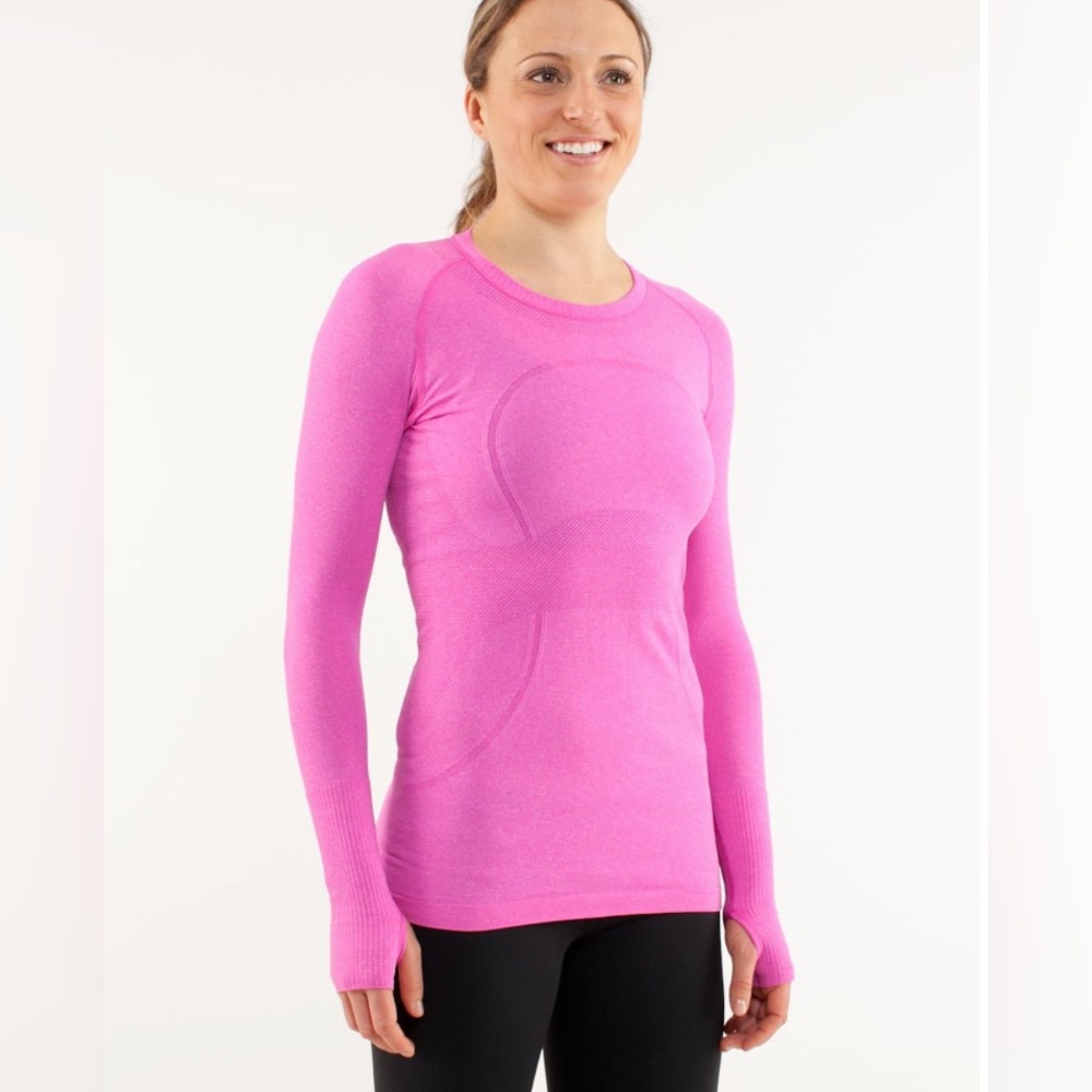 Lululemon Run: Swiftly Tech Long Sleeve Paris Pink Size 12